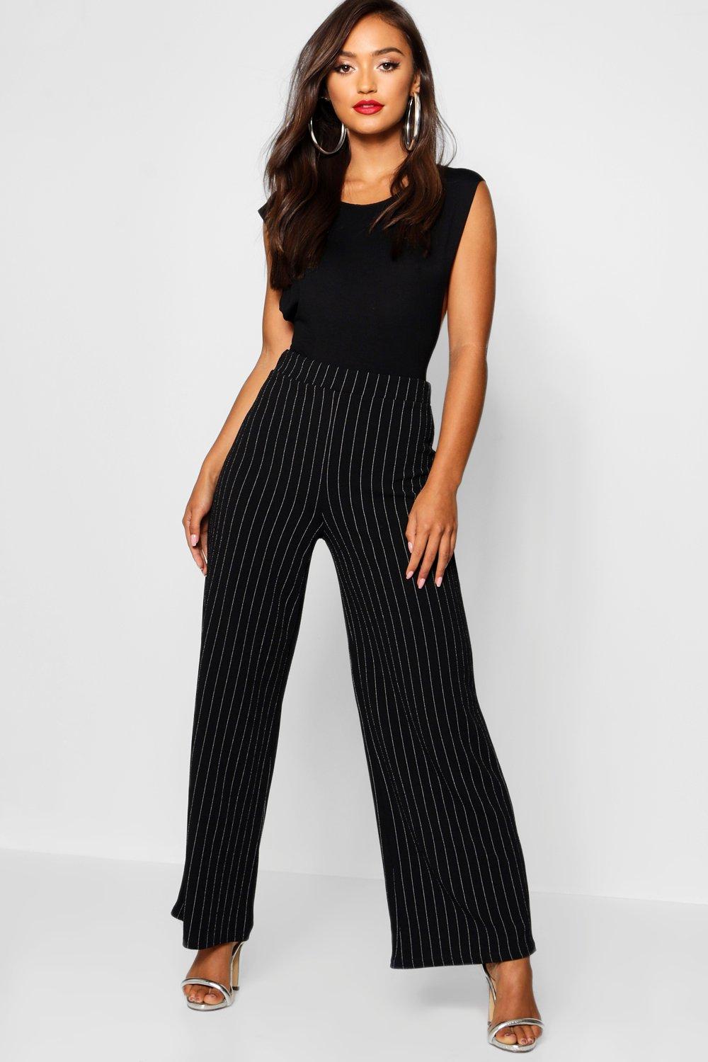 boohoo striped trousers
