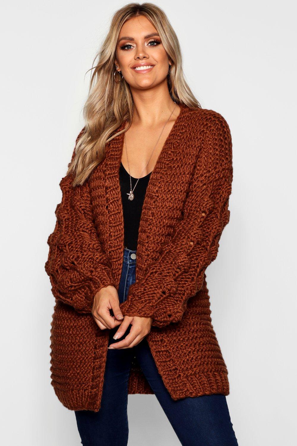 womens chunky cardigan uk