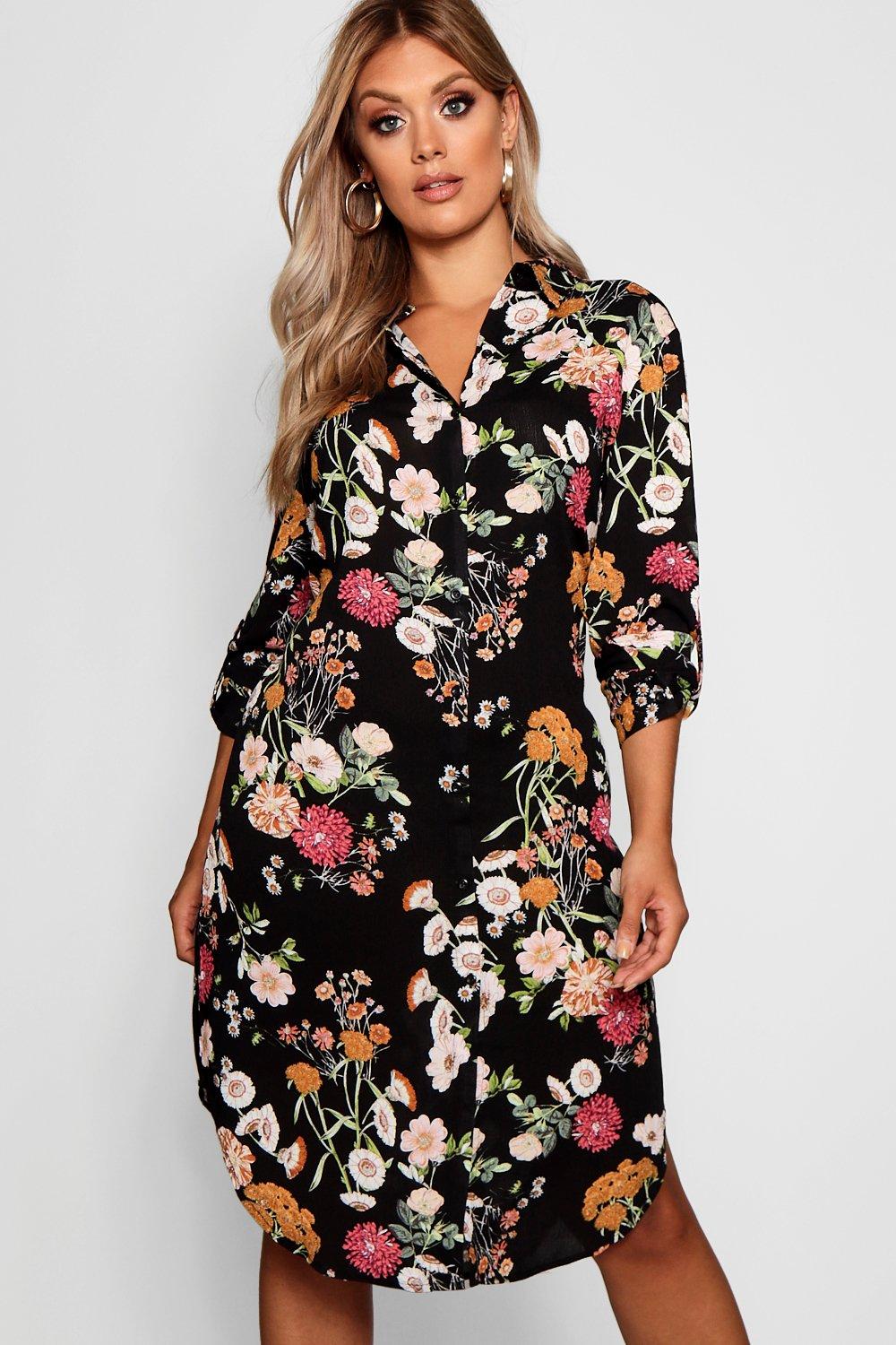 Flower 2024 shirt dress