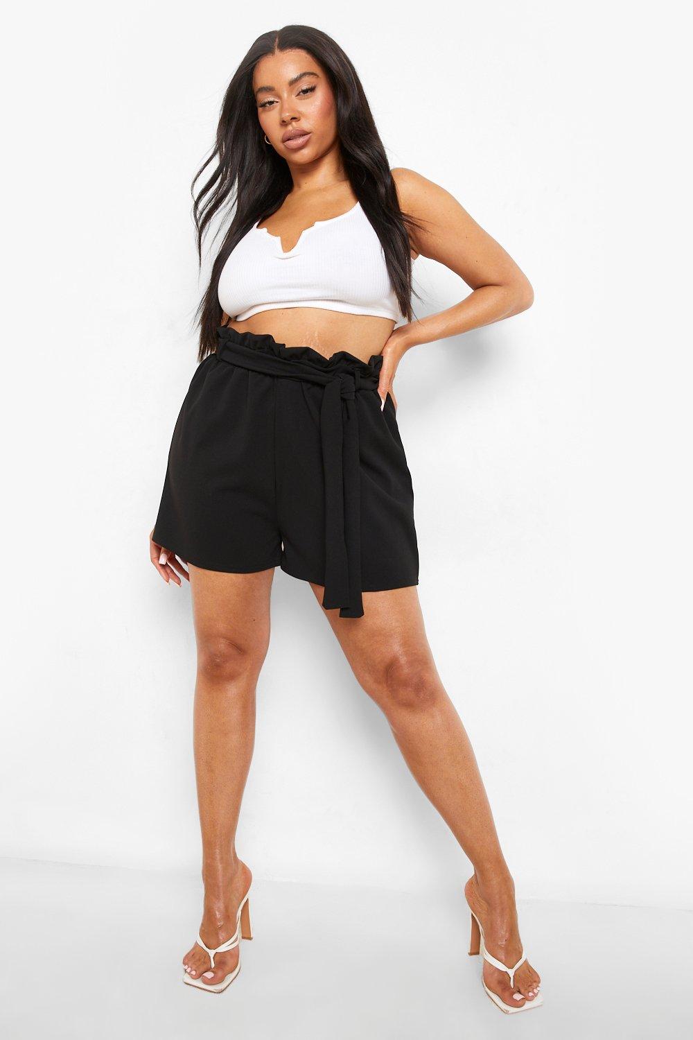 Paper cheap waist shorts