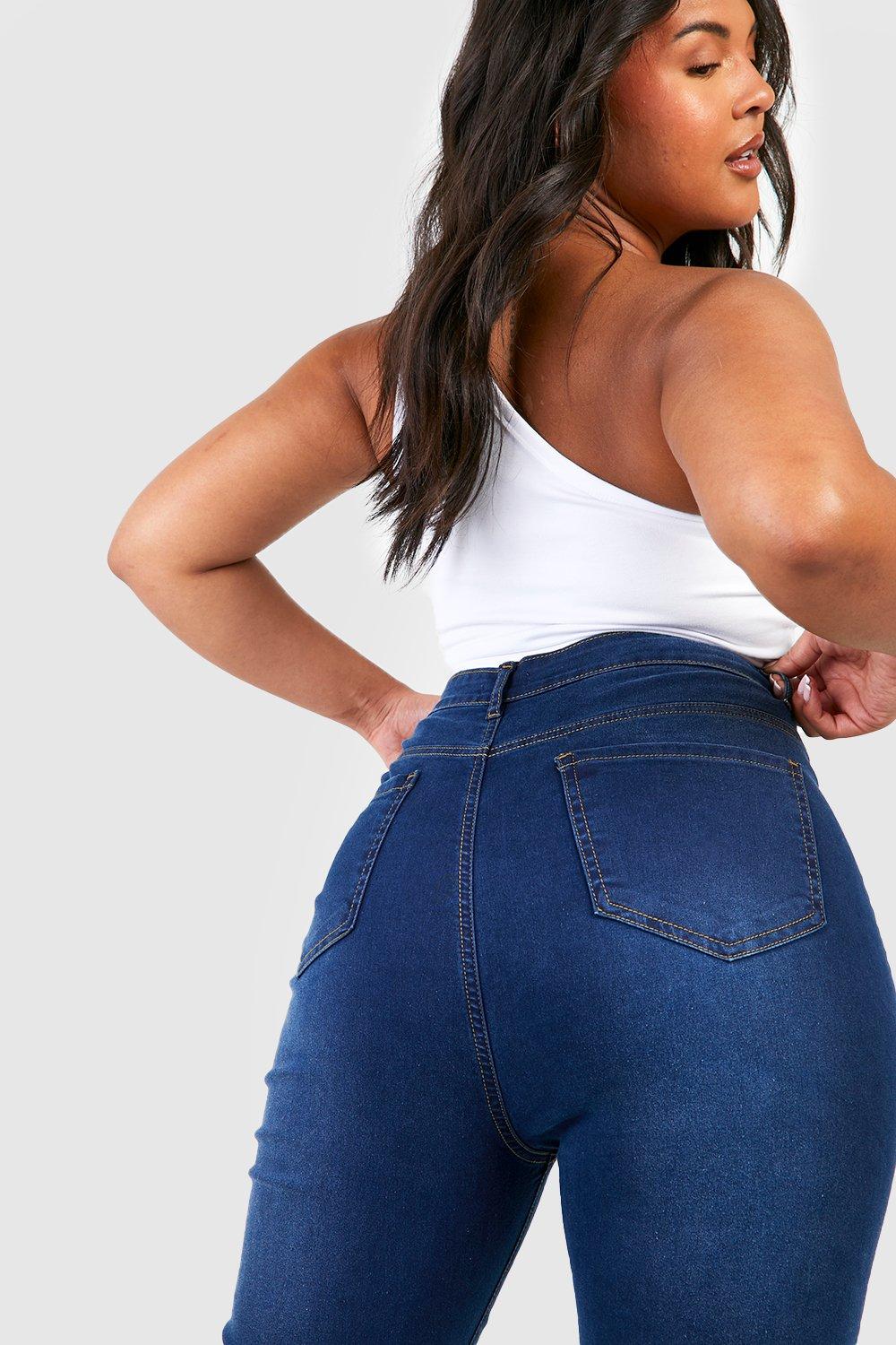 Buy REPUBLIC OF CURVES High Rise Tummy Tuck Jeggings  Women Slim Fit ` Jeggings (Navy Blue, Medium) at