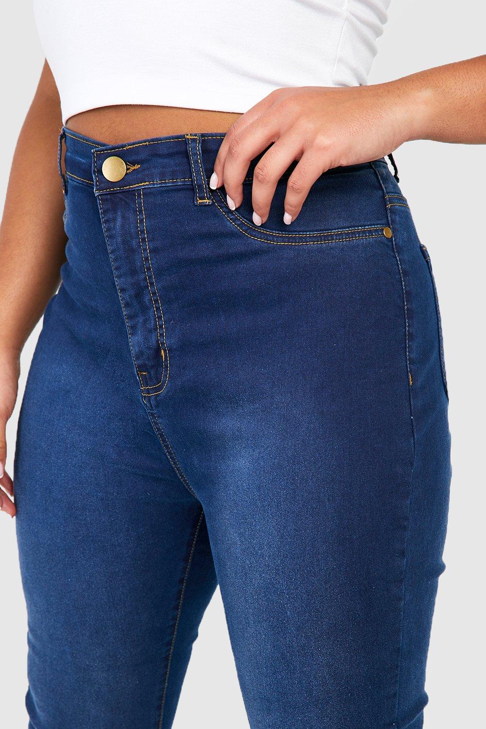 Buy Friends Like These Dark Blue Wash High Waisted Jeggings from