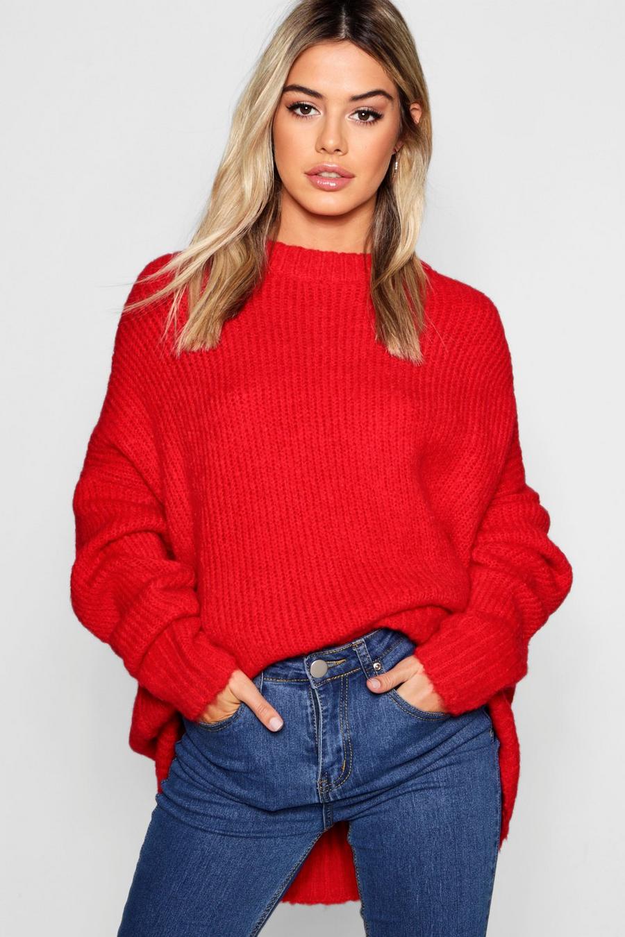 Petite Oversize Rib Knit Jumper image number 1