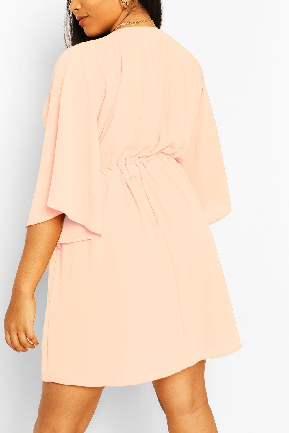 Boohoo kimono sleeve outlet dress