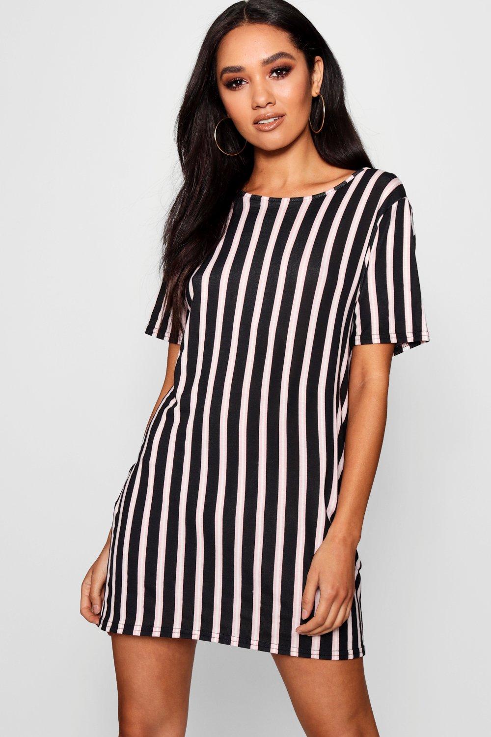 boohoo striped dress