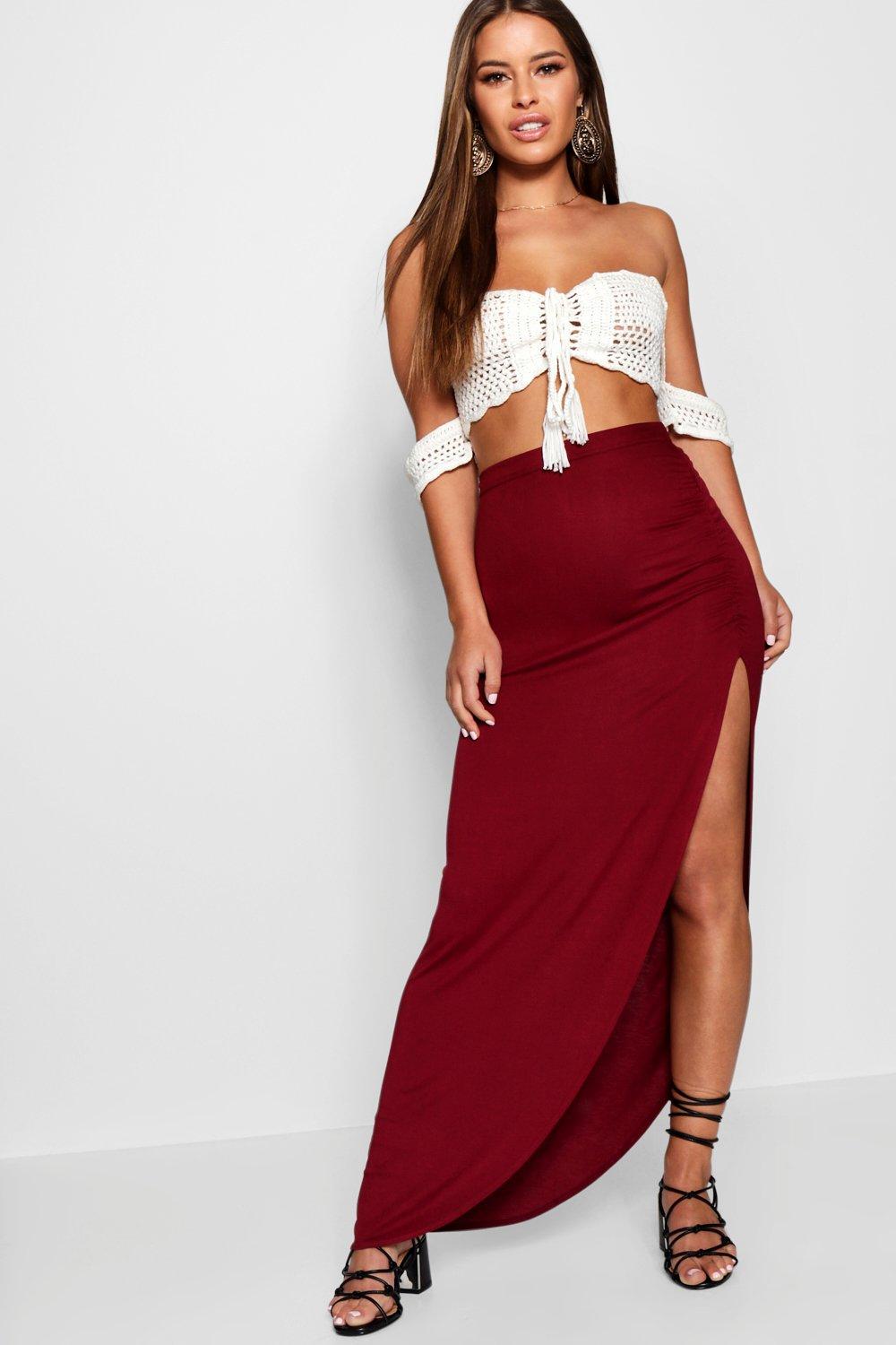 viscose maxi skirt