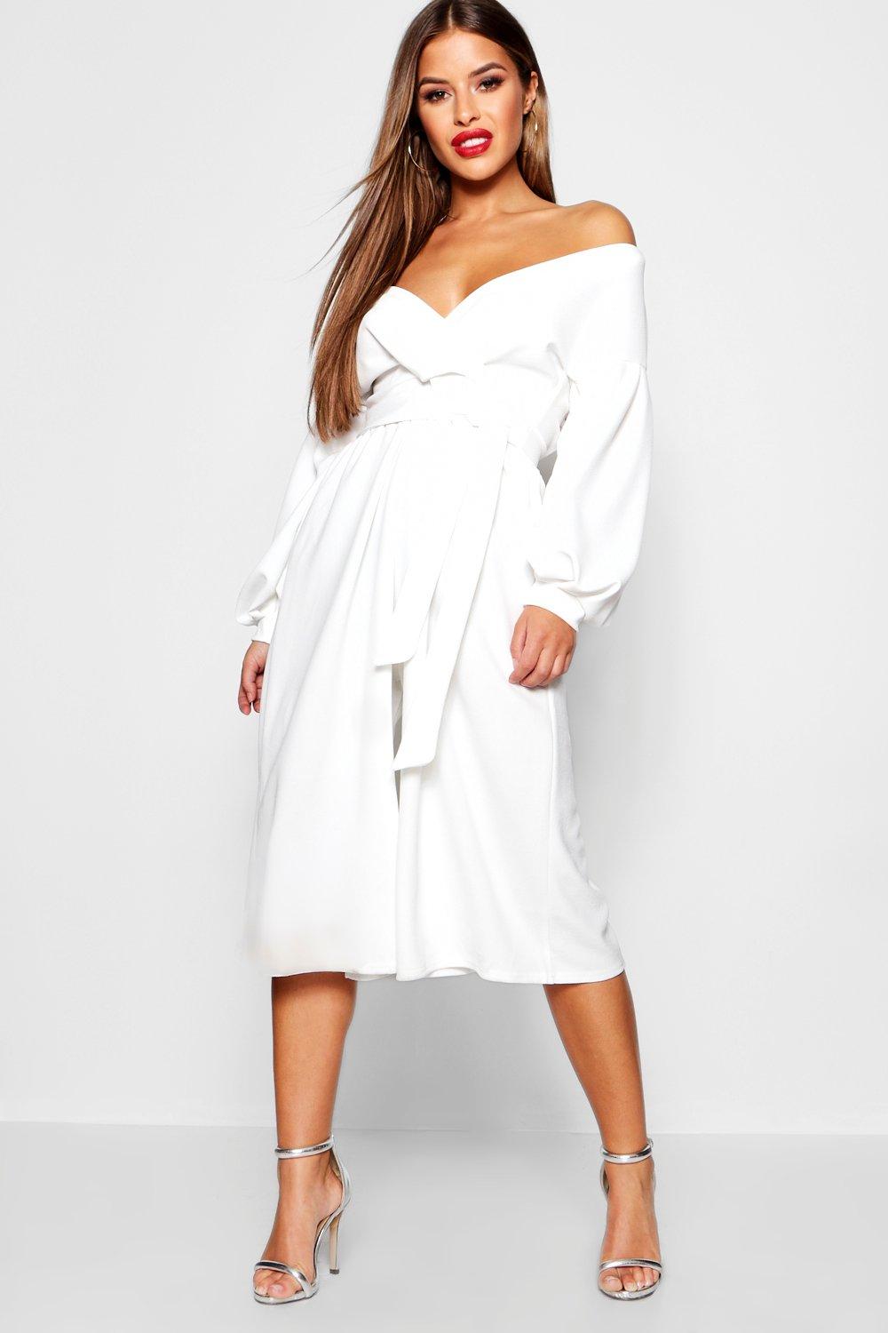 bardot jumpsuit white