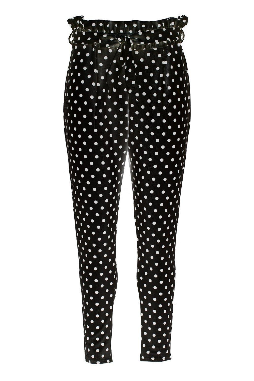 Polka dot sale paperbag trousers