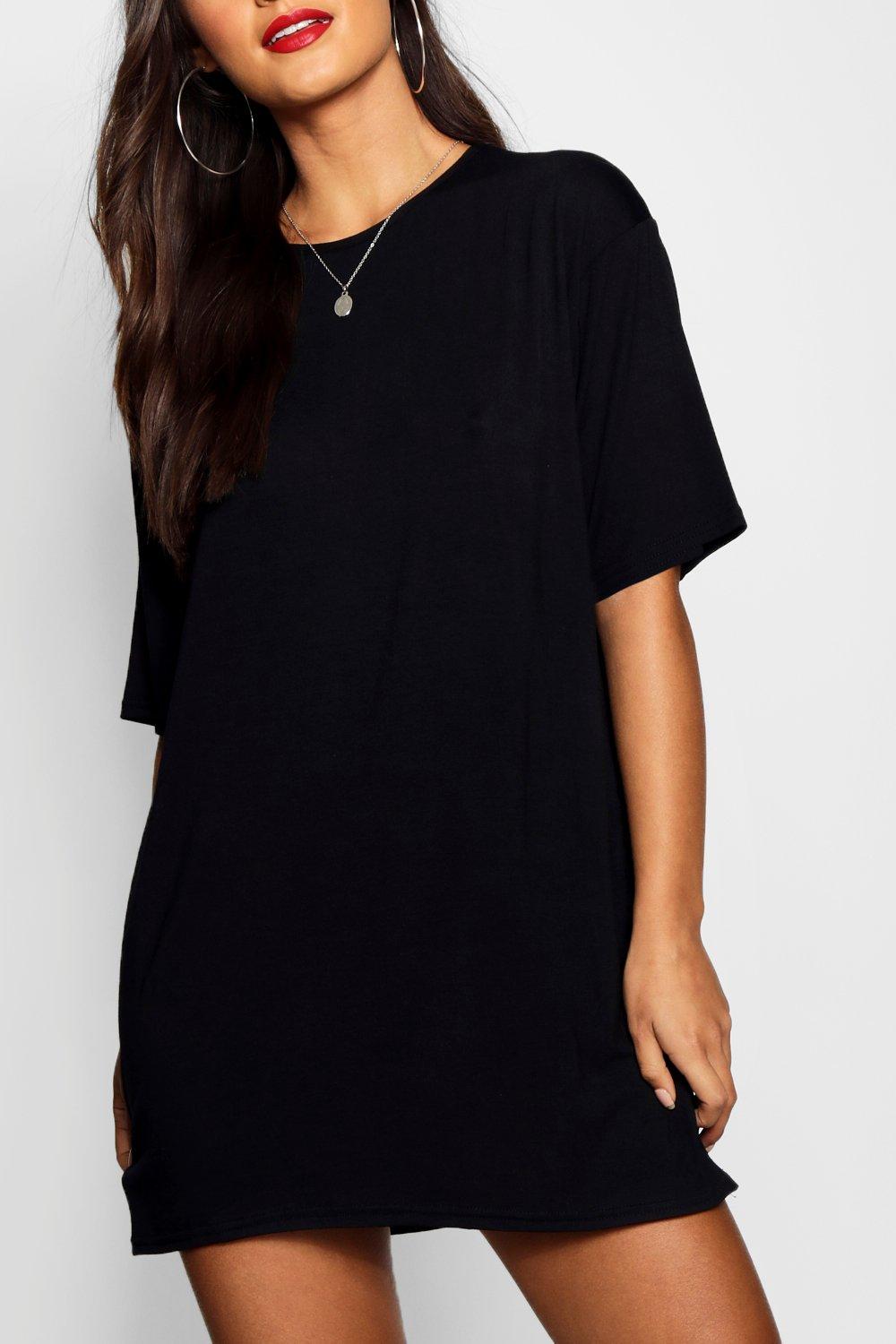 black t shirt dress petite