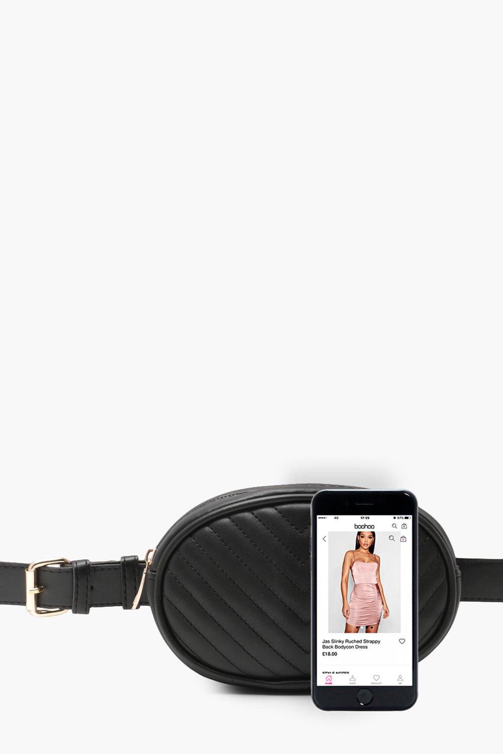 Plus Quilted Belted Bum Bag boohoo IE