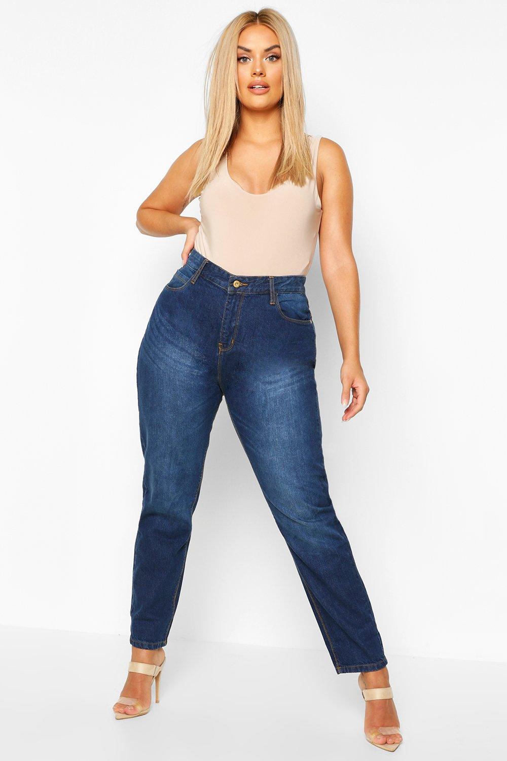 boohoo plus jeans