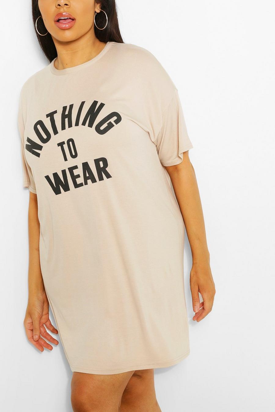 Vestido camisero “Nothing To Wear” Plus, Stone image number 1