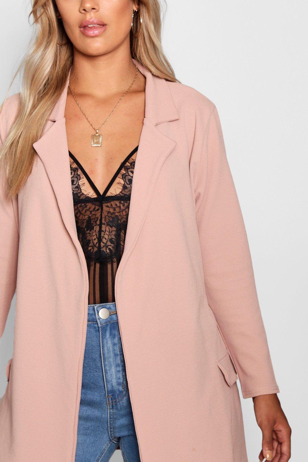 boohoo plus blazer