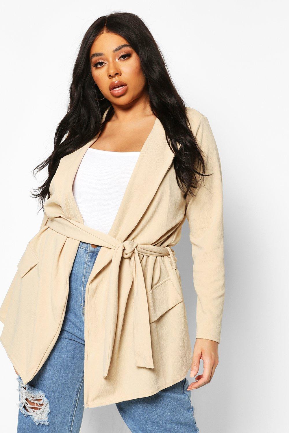 Camel plus size outlet blazer