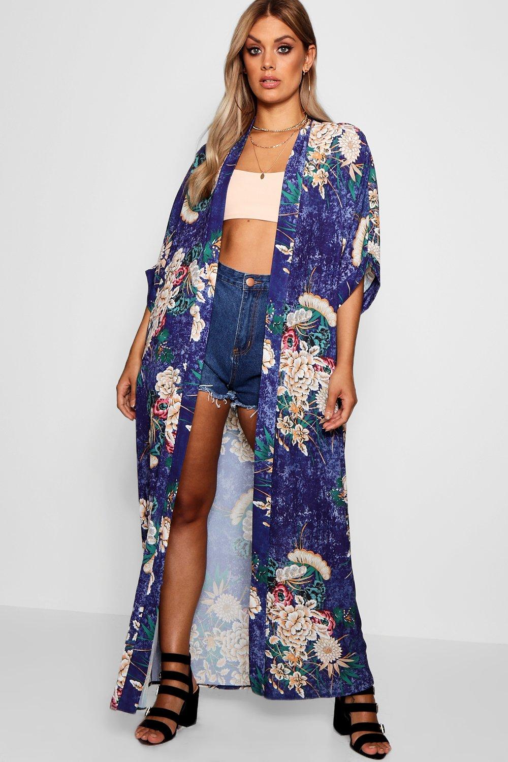 Plus Floral Maxi Kimono | boohoo
