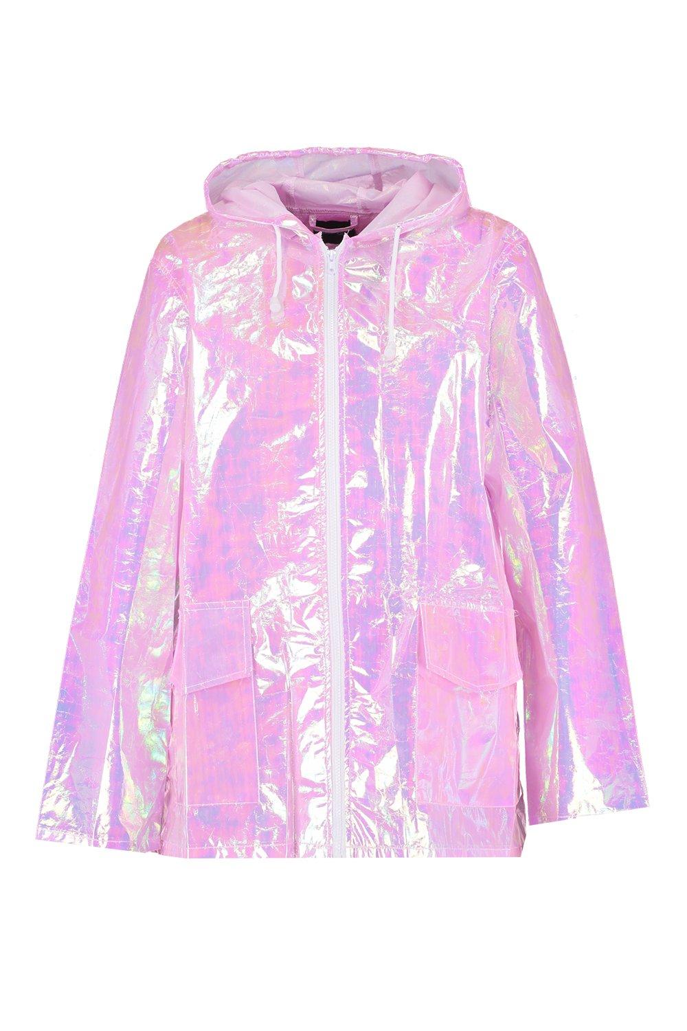 boohoo rain coat