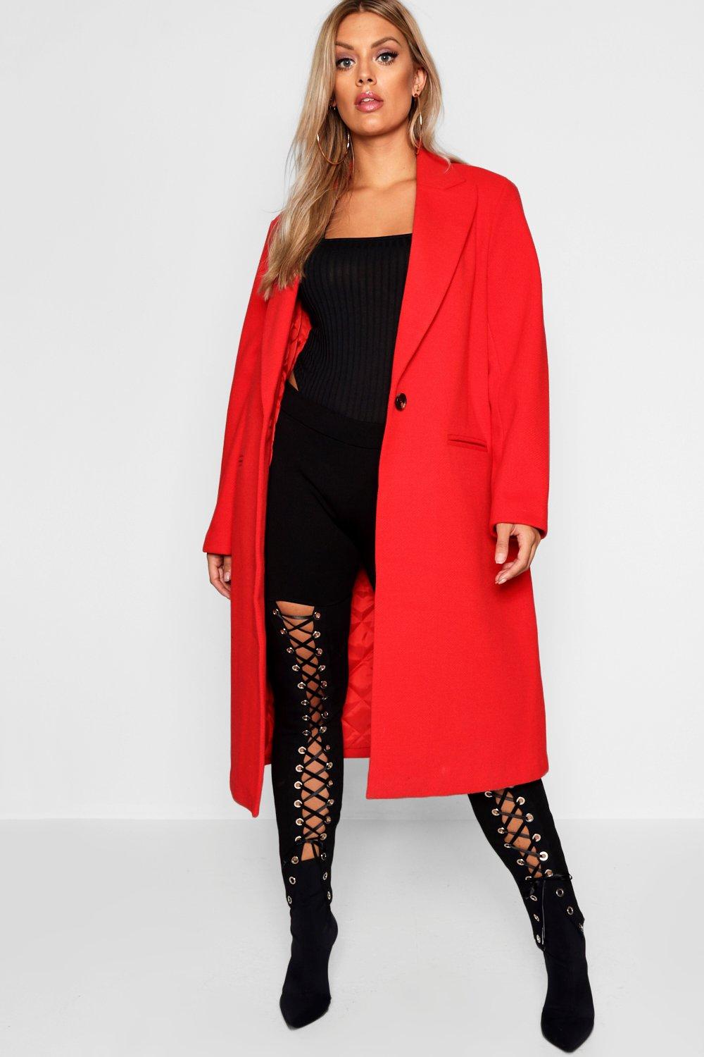 Plus Longline Formal Coat | boohoo