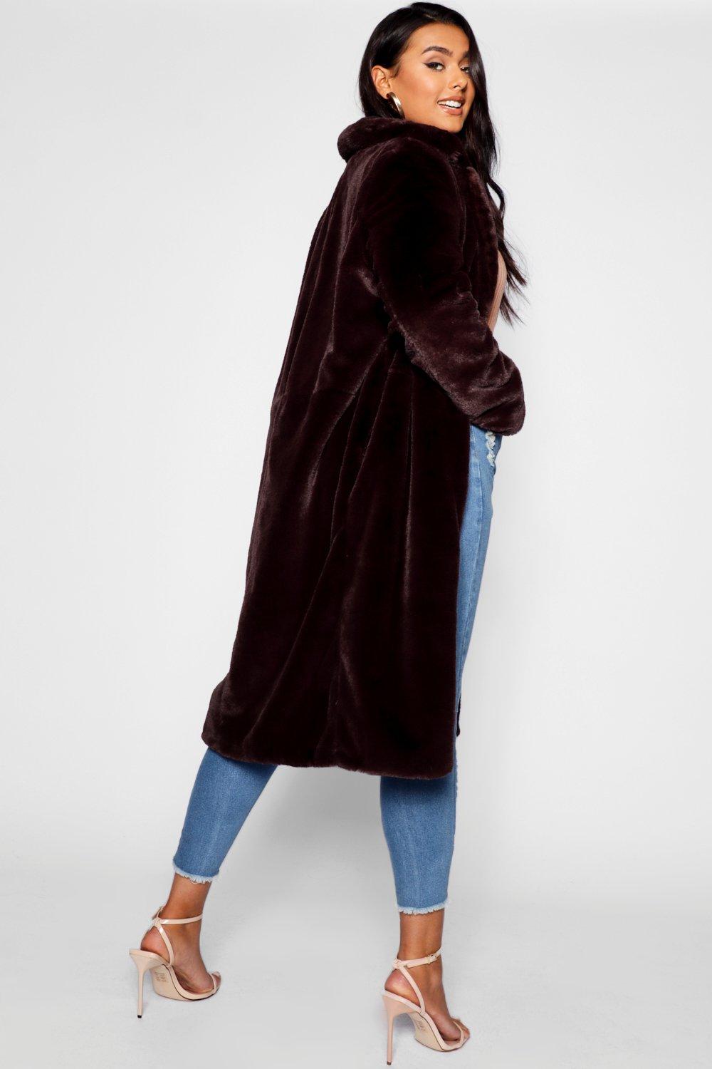 Maxi soft 2024 faux fur coat