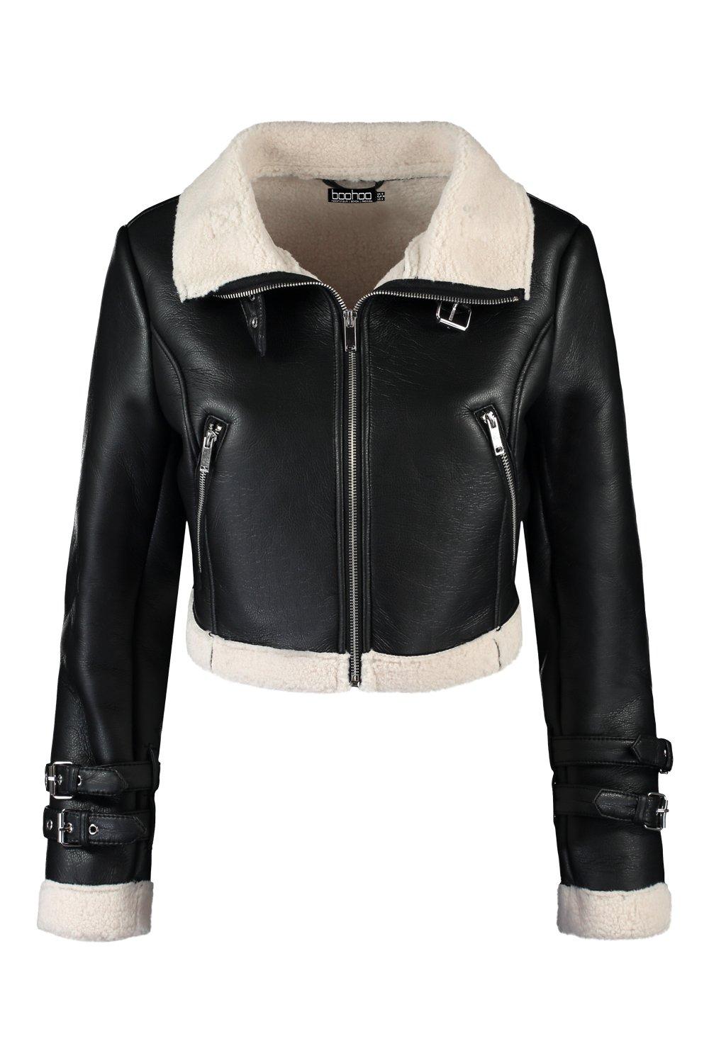 Veste mouton courte cheap femme