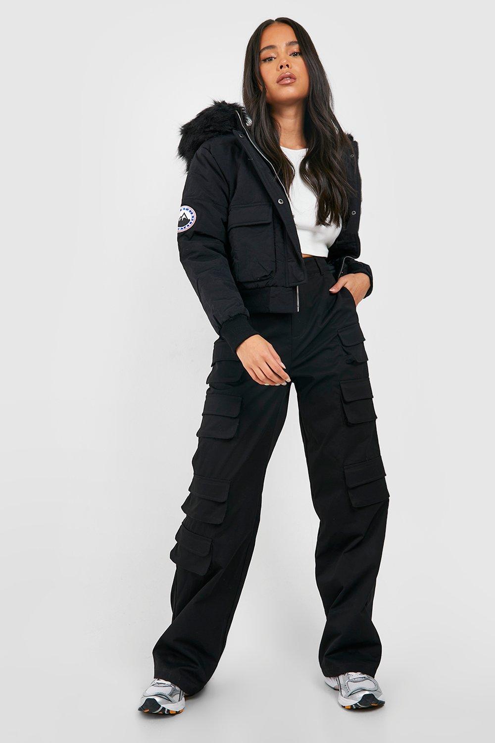 Petite hooded crop online padded coat