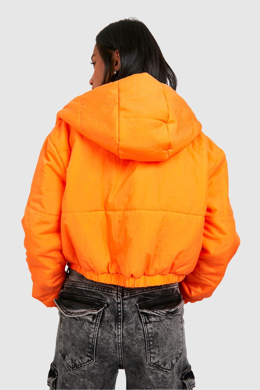 Petite hooded outlet crop padded coat