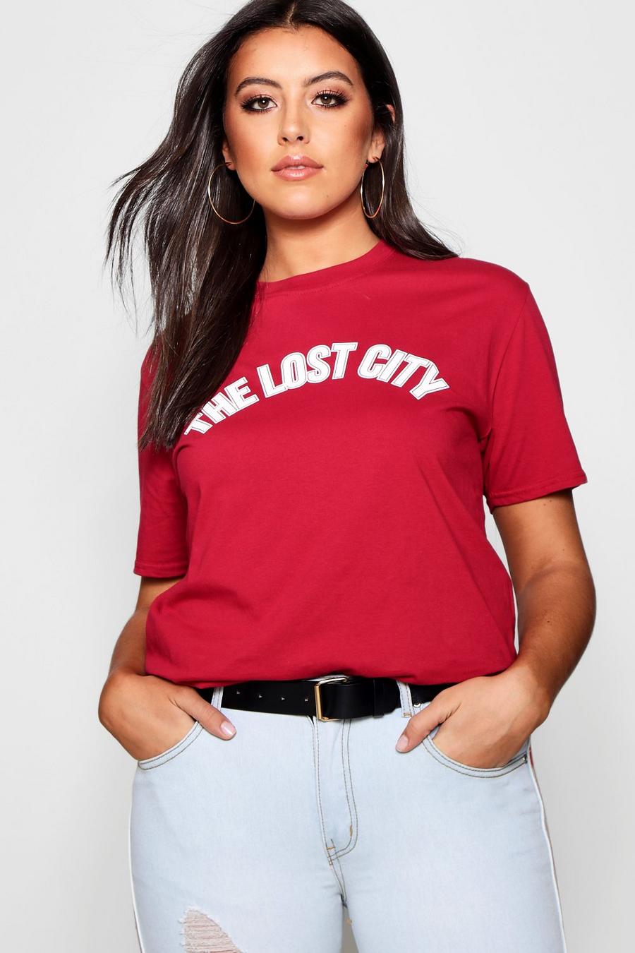 Plus The Lost City T-Shirt, Wine image number 1