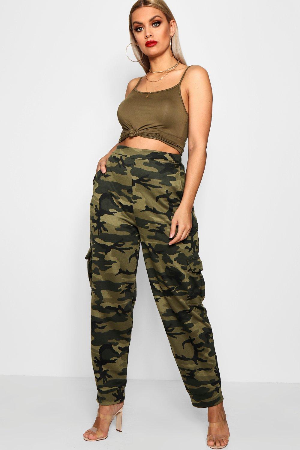 boohoo camo cargo pants