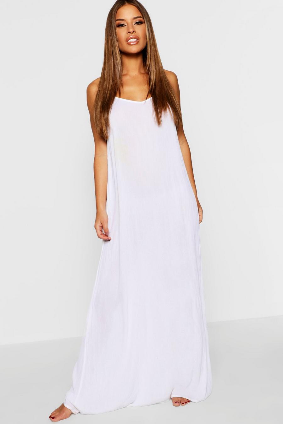 Petite Sarah V Back Cheesecloth Beach Maxi Dress image number 1