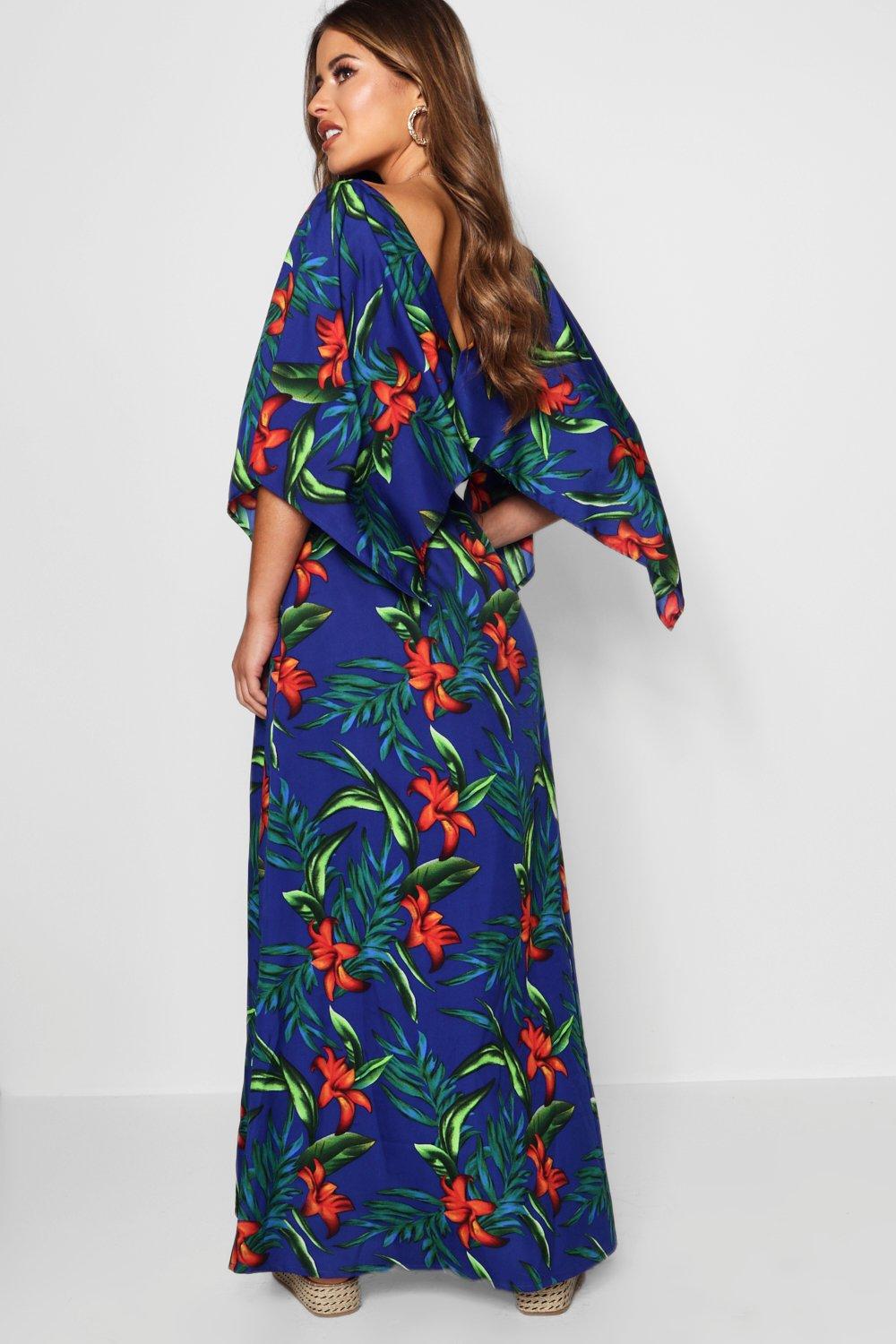 Hawaiian kimono dress best sale