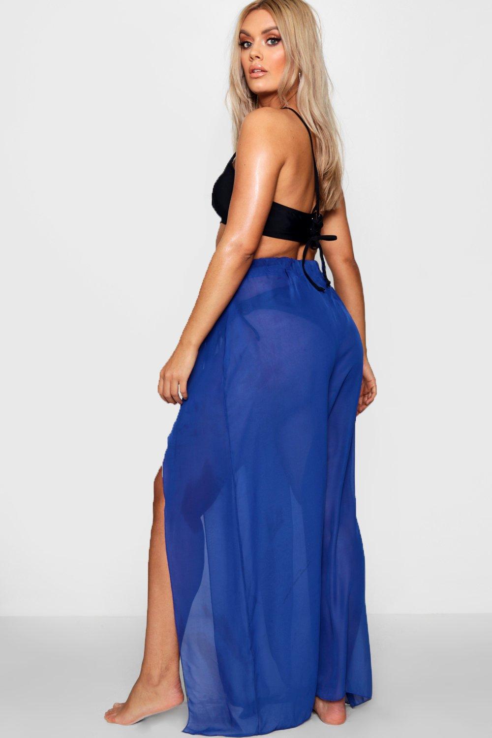 Chiffon split 2024 maxi skirt