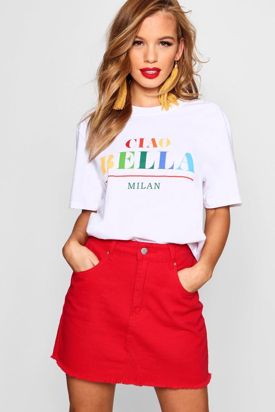 Petite Ciao Bella Slogan T-Shirt image number 1
