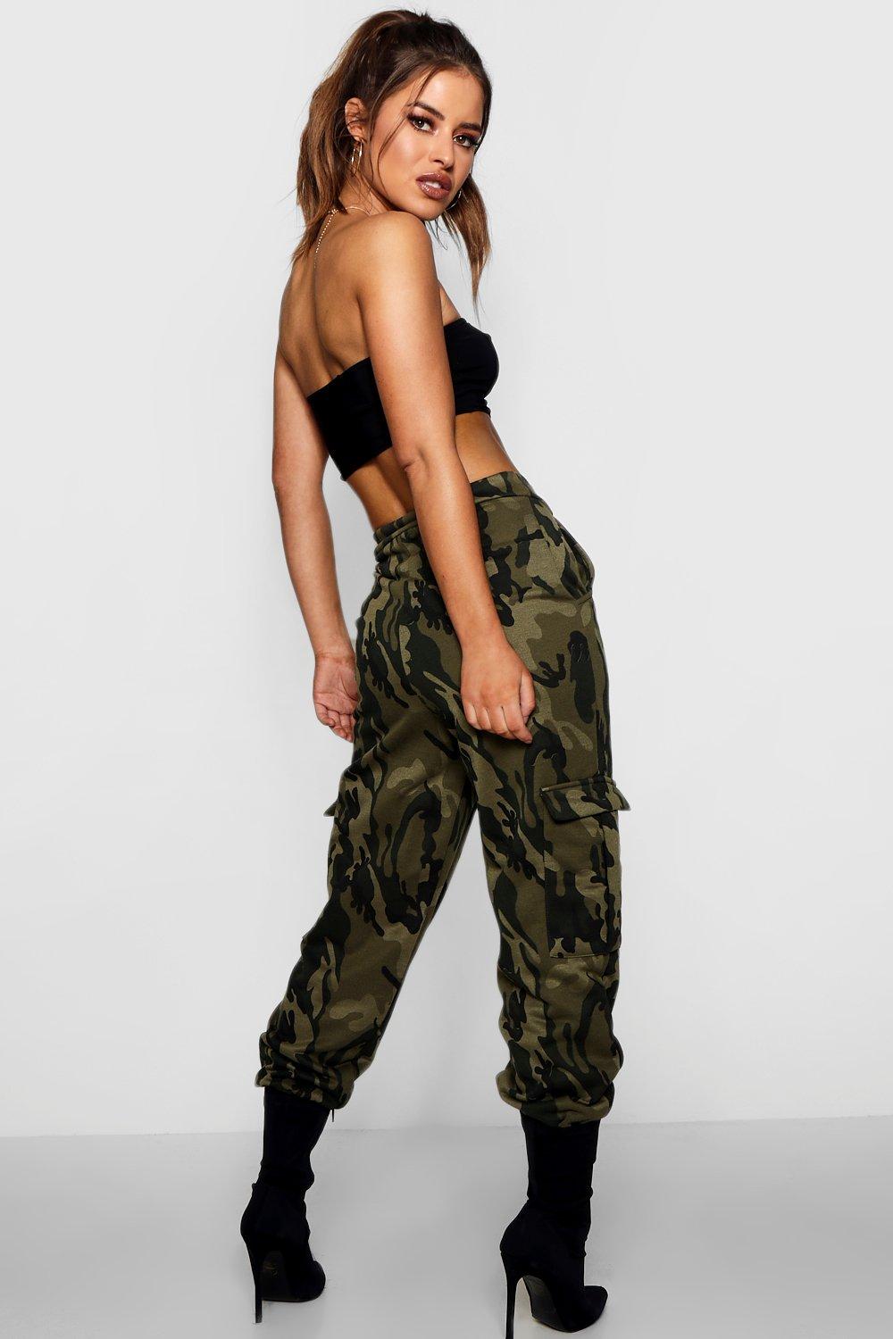 petite camo trousers