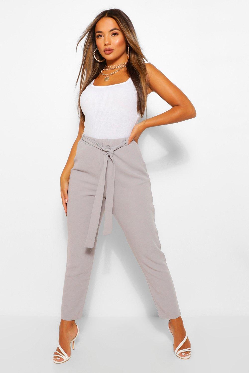 Tapered tie hot sale waist trousers