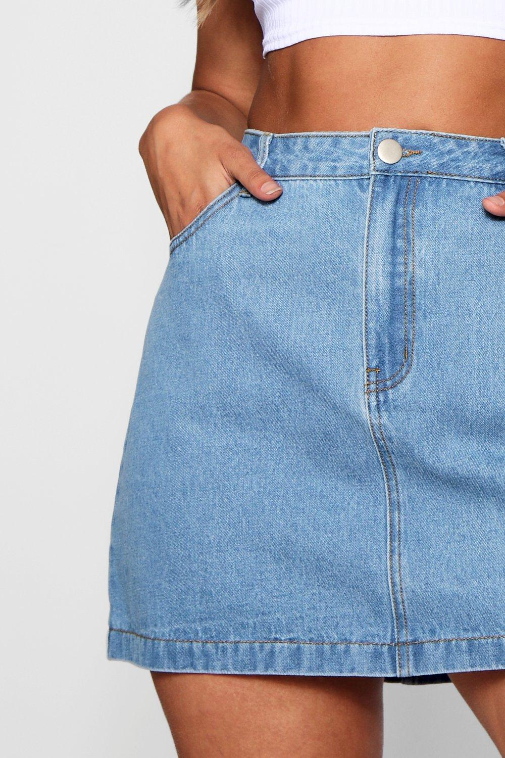 boohoo micro mini denim skirt