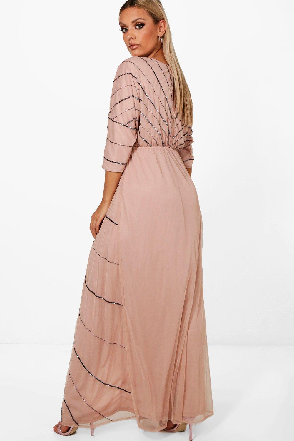 Boohoo boutique store embellished maxi dress