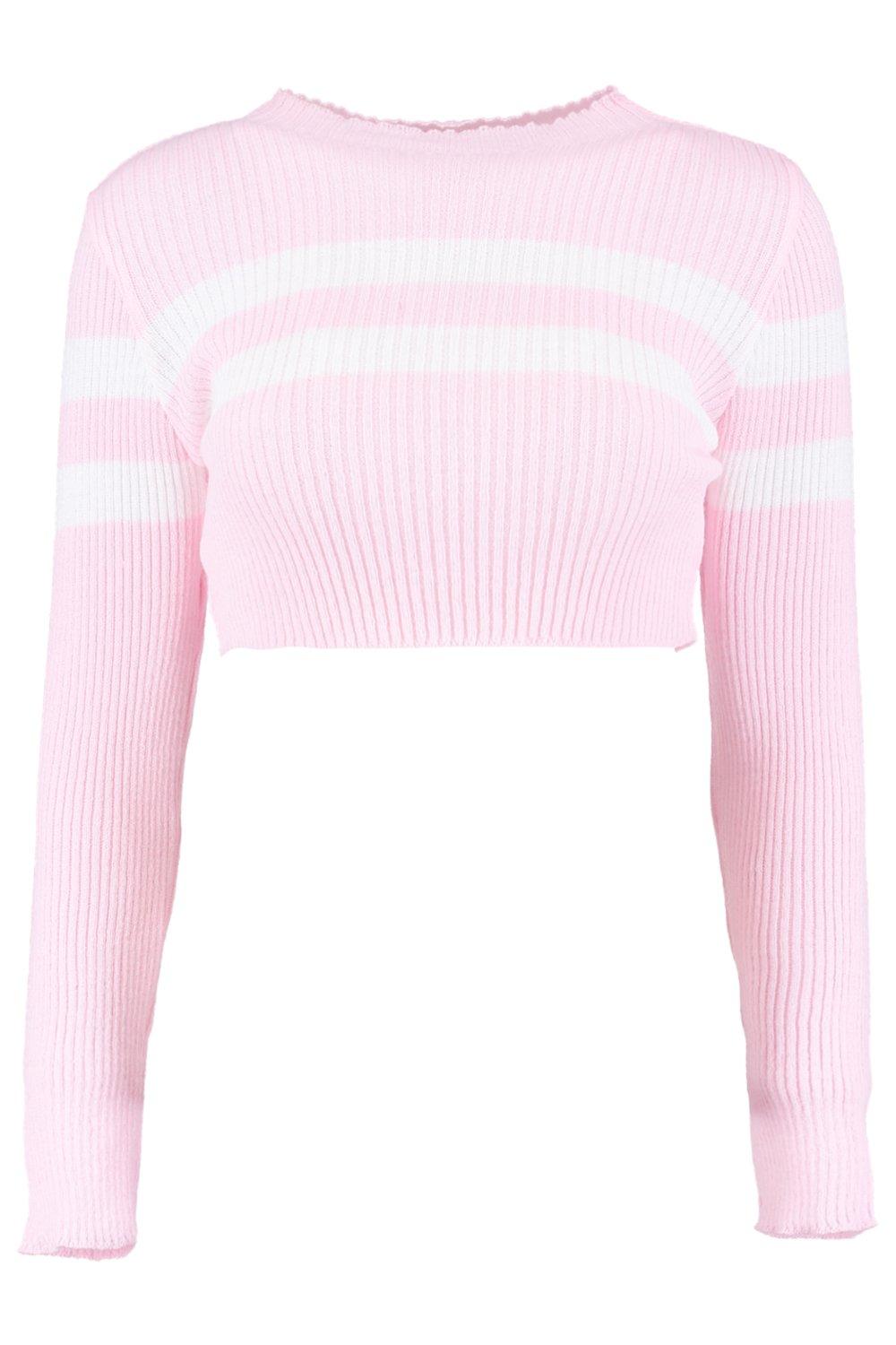 cropped sports jumper