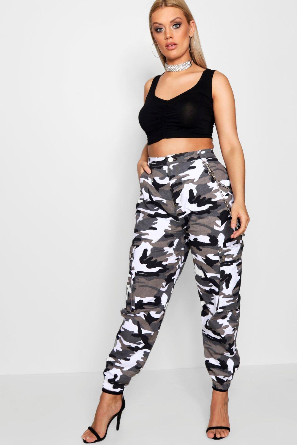 grey camo cargo trousers