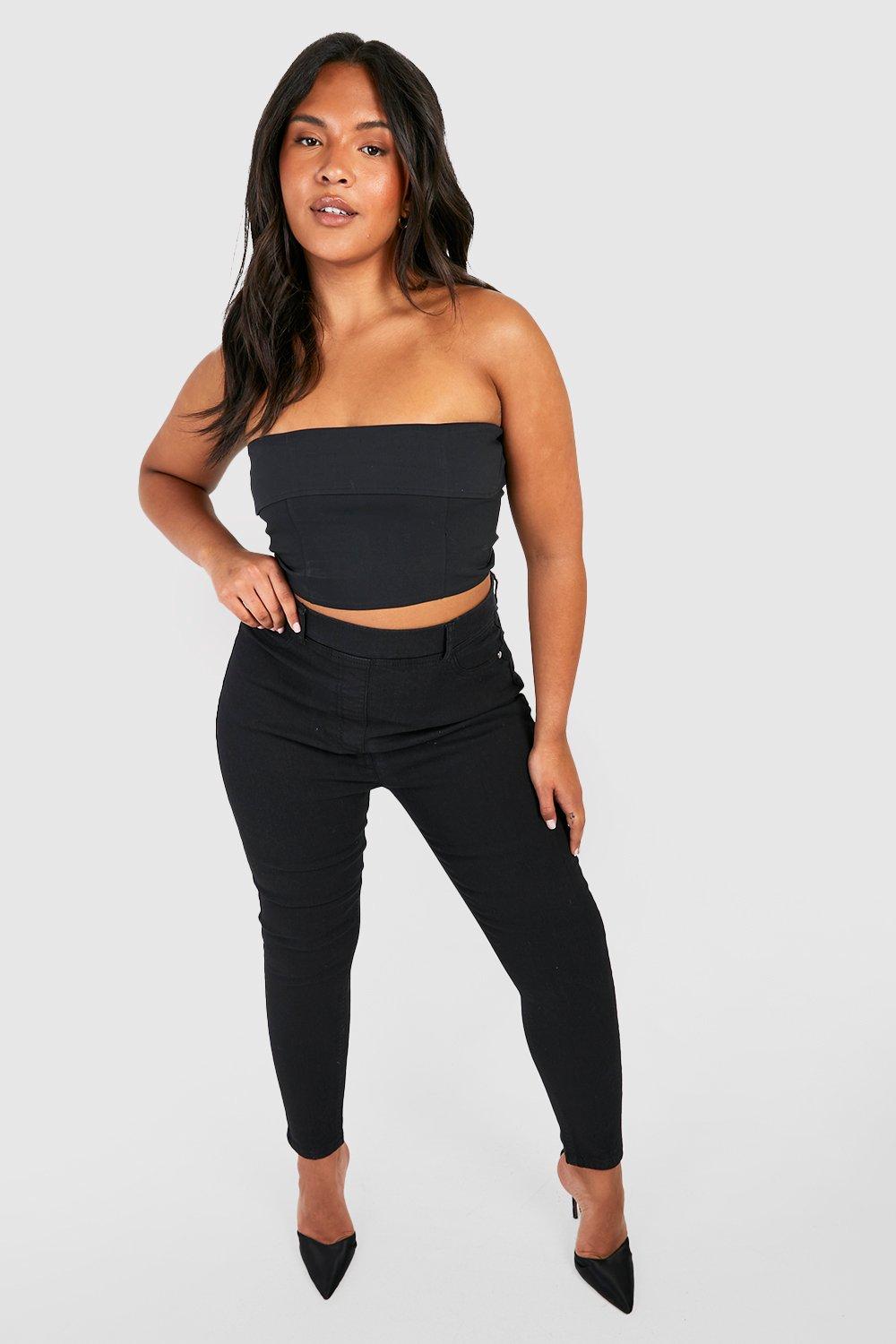 Plus Rachel Basic Jeggings boohoo DK