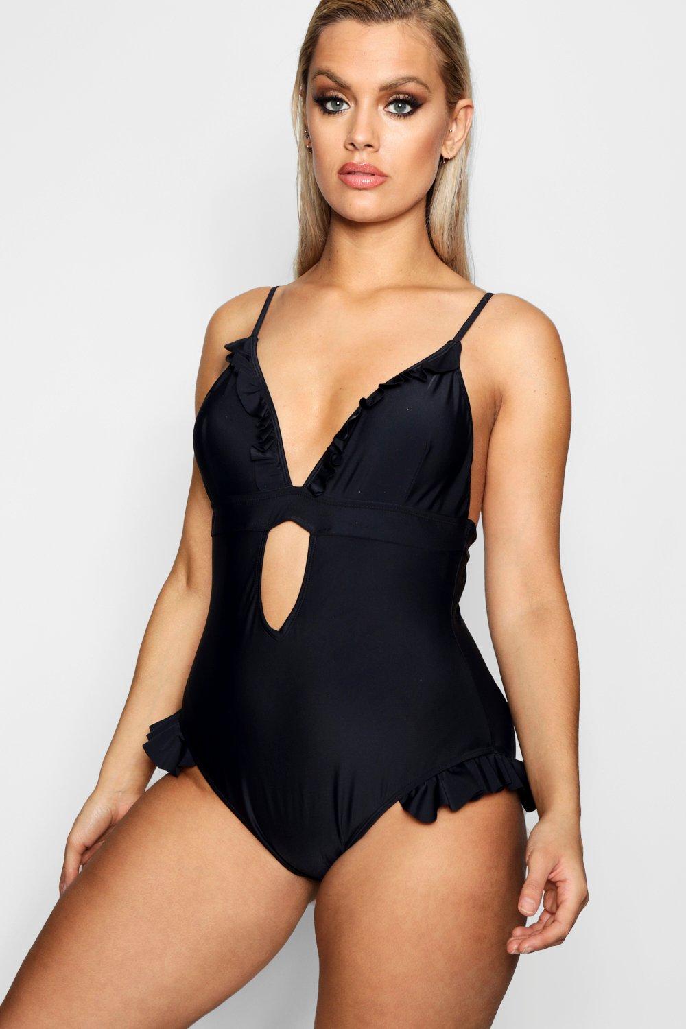 boohoo plus swimsuit