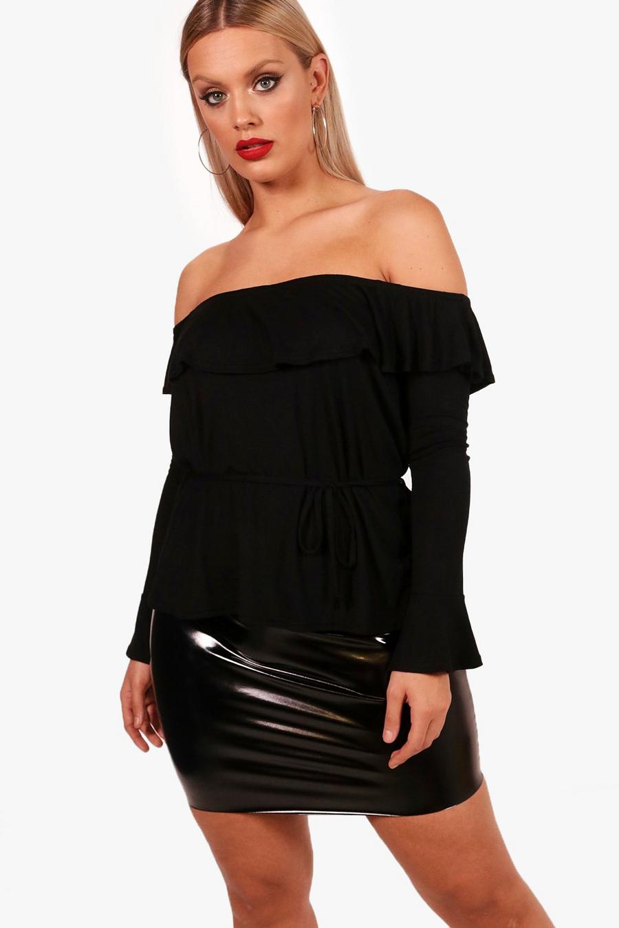 Plus Ruffle Neck Top image number 1