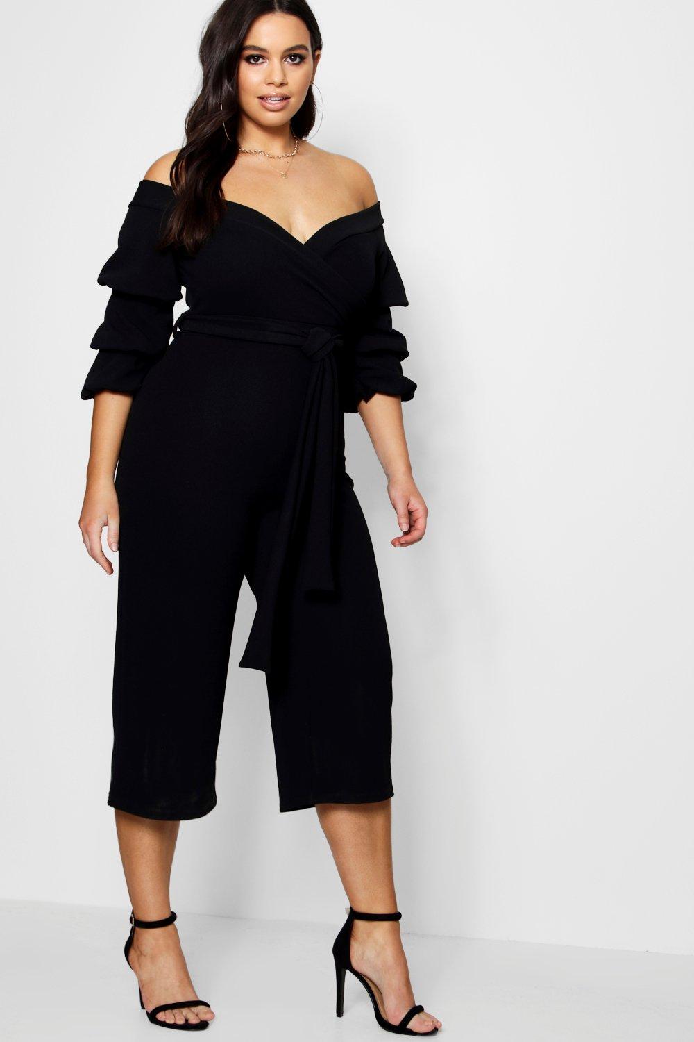 shoulder tie jumpsuit