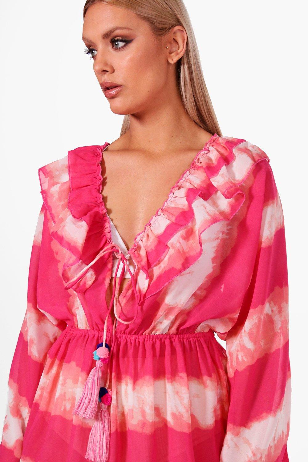 boohoo kaftan dress