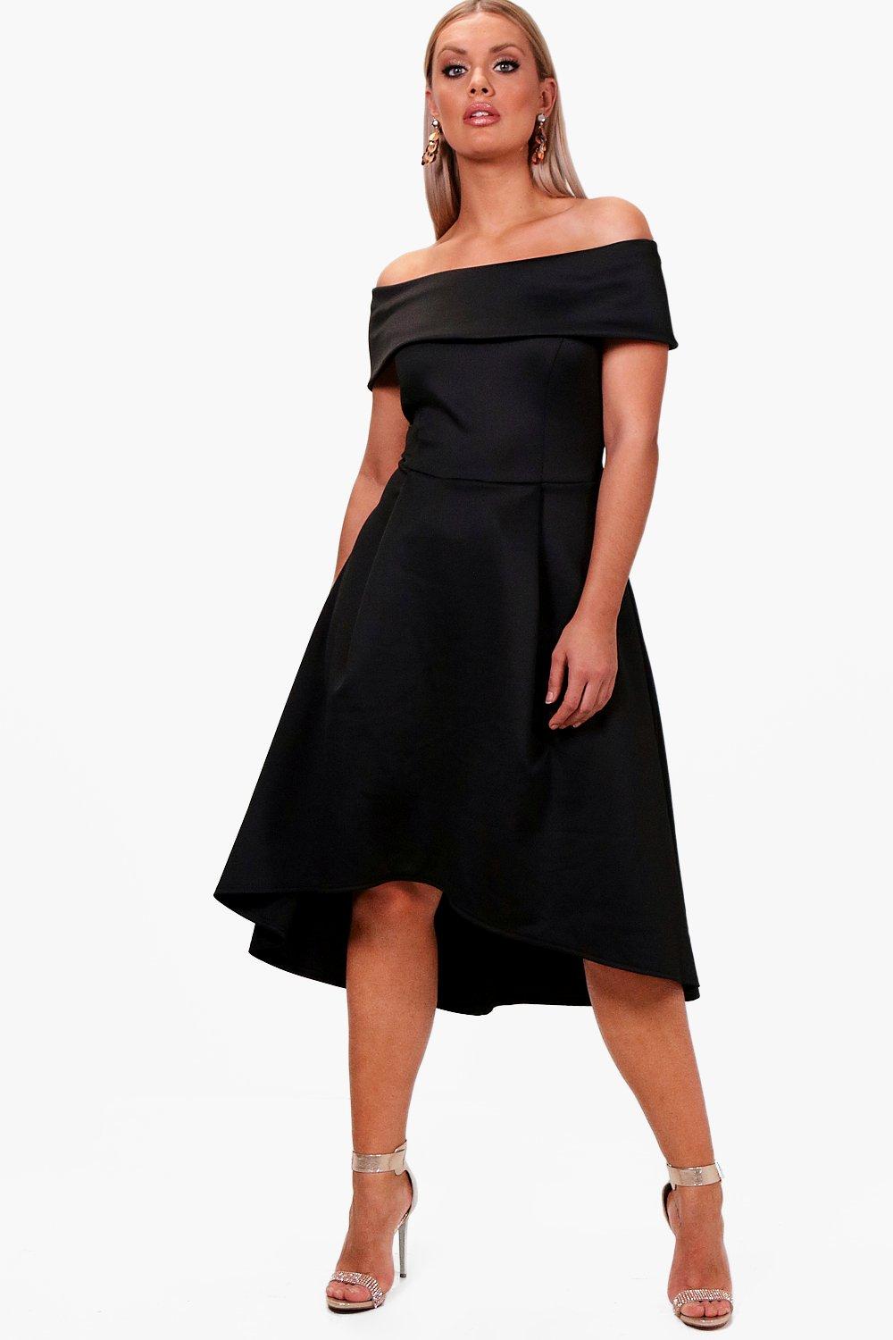 plus double layer midi dress