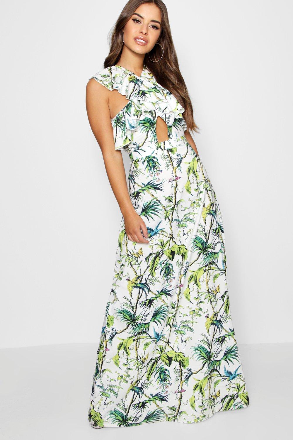 boohoo tropical dress