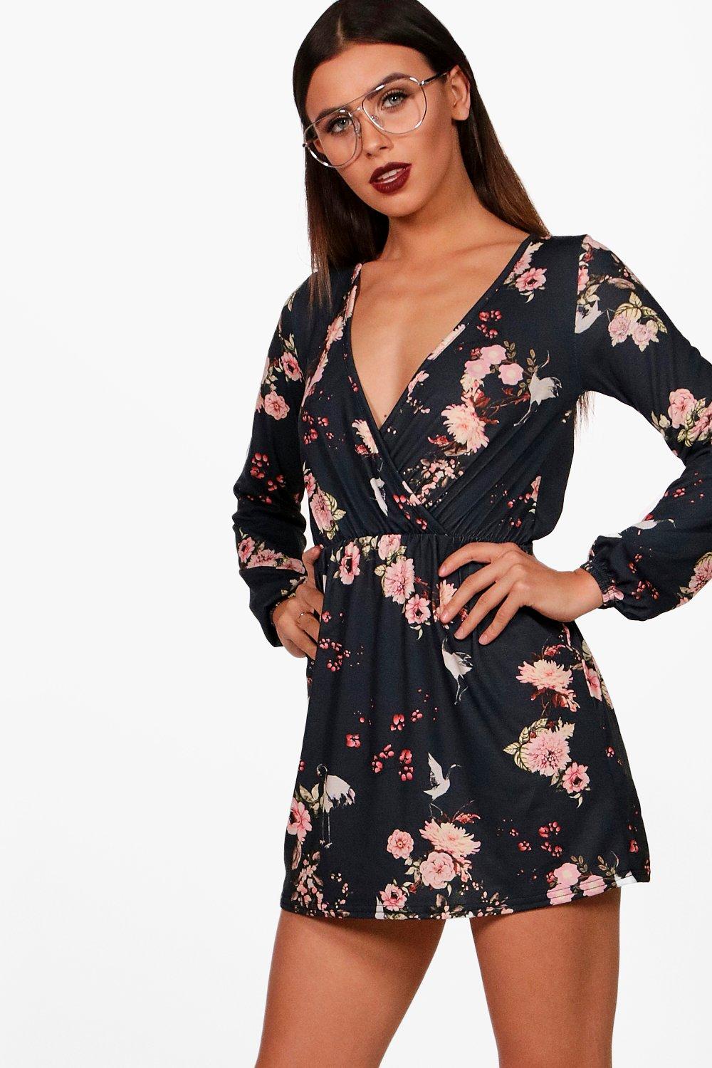 oriental wrap dress