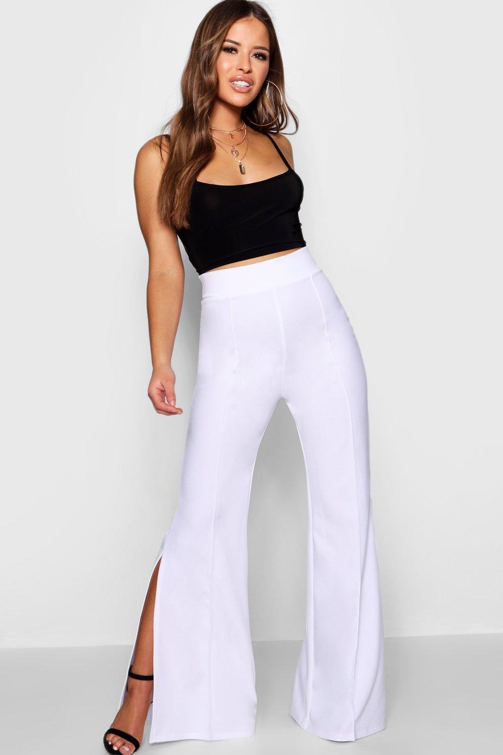 boohoo white trousers