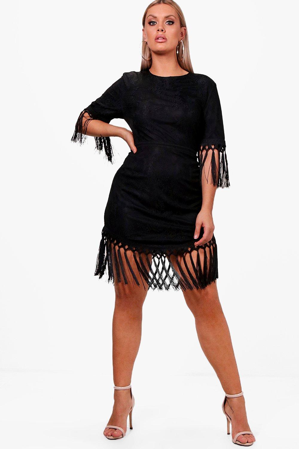 boohoo tassel dress