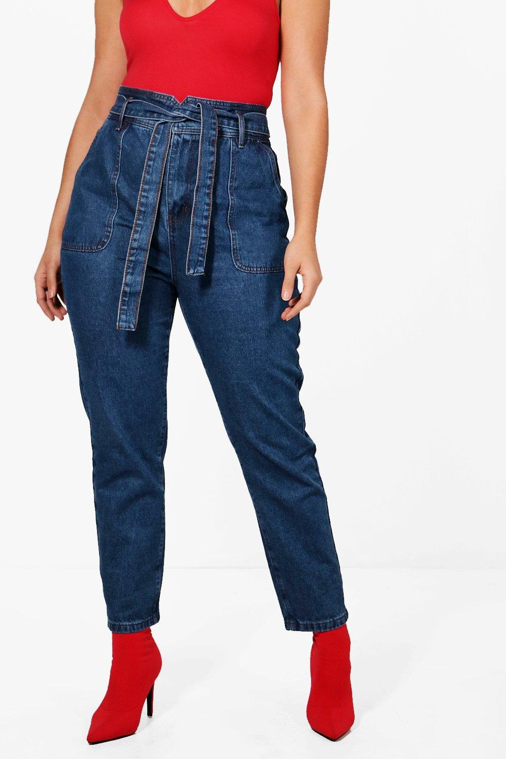 boohoo paperbag jeans