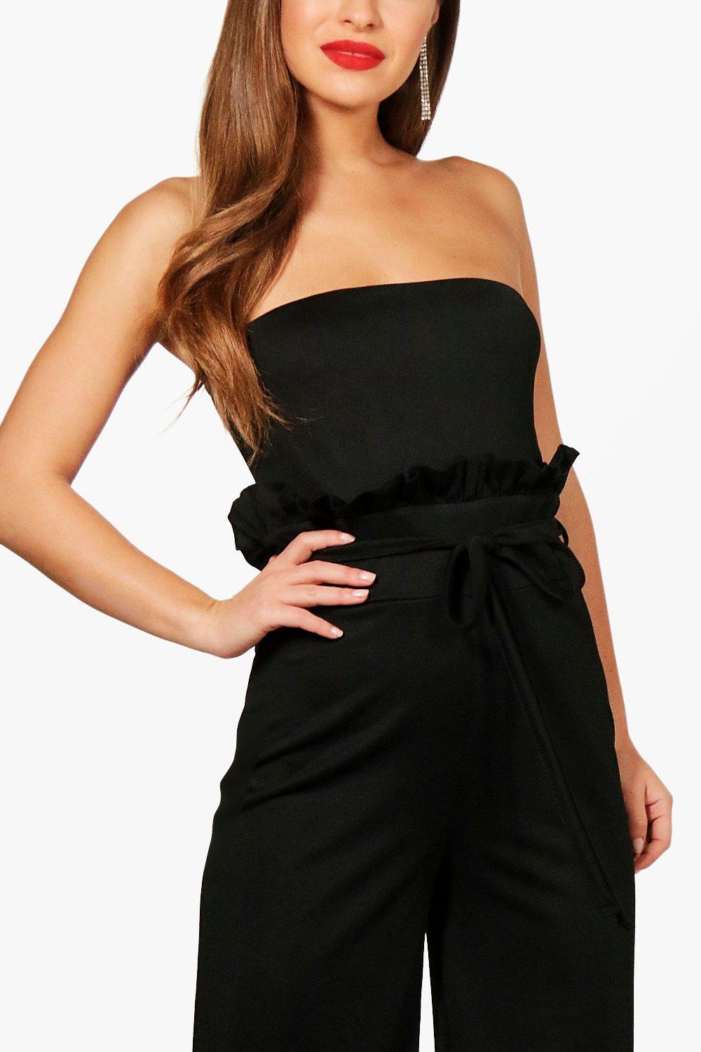 Boutique Paper Bag Waist Bandeau Jumpsuit