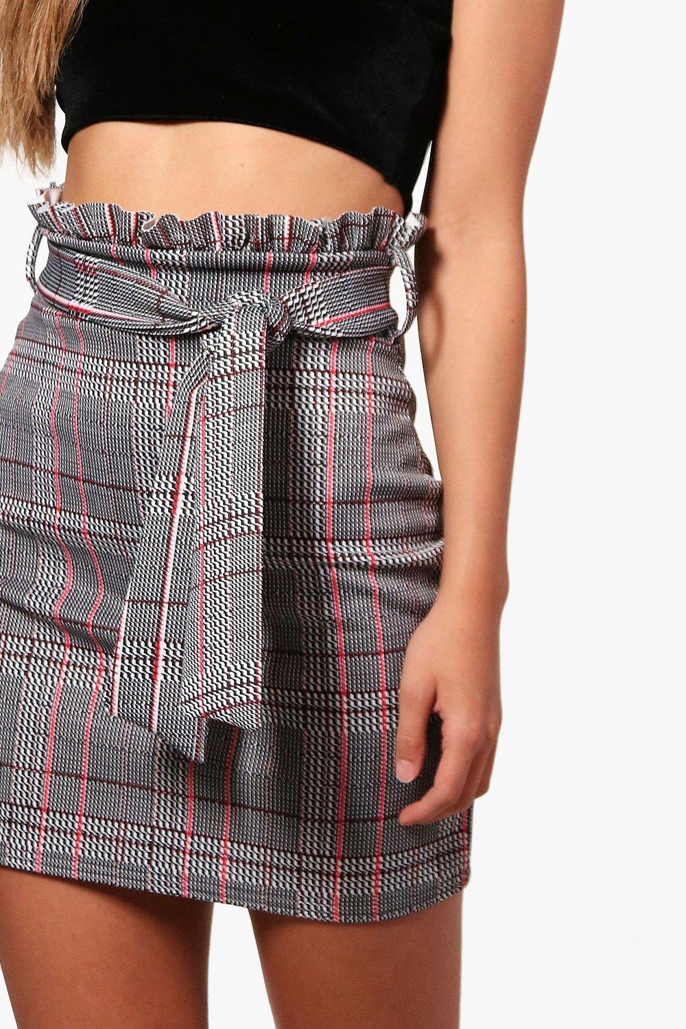 boohoo paperbag skirt